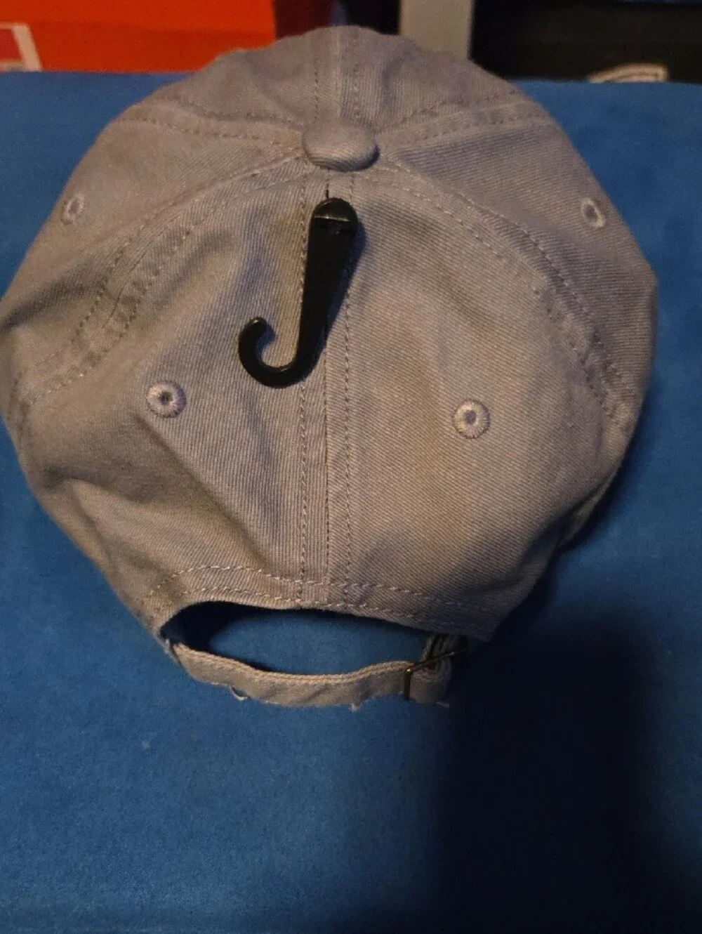 adidas Gray Adjustable Baseball Cap with Metal Pin